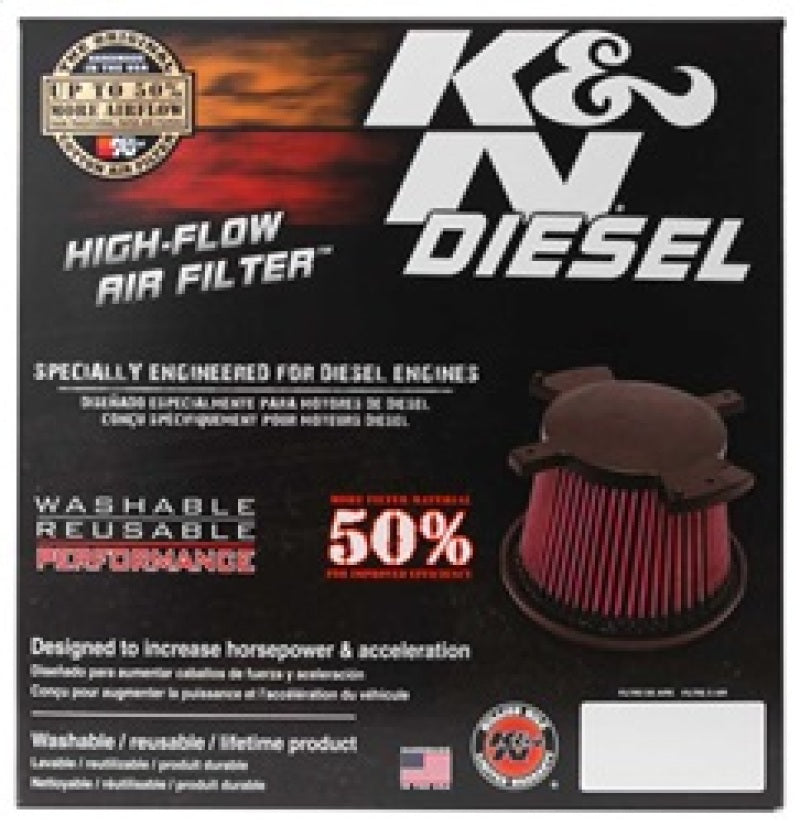 K&N 08-10 Ford F250 Super Duty 6.4L Drop In Air Filter K&N Engineering Air Filters - Drop In