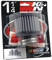 K&N 1.25in Flange ID x 3in OD x 2.5 inch H Rubber Base Crankcase Vent Filter K&N Engineering Air Filters - Universal Fit