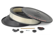 Ford Racing Air Cleaner Kit - Black Crinkle Finish w/ Red Mustang Emblem Ford Racing Air Filters - Universal Fit