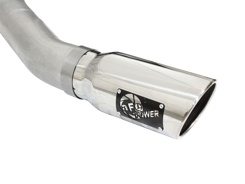 aFe Atlas Exhausts 4in Cat-Back Aluminized Steel Exhaust 2015 Ford F-150 V6 3.5L (tt) Polished Tip aFe Catback
