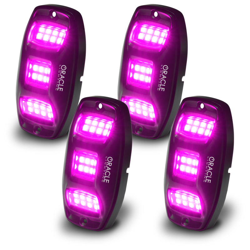 Oracle Underbody RGB+W Wheel Well Rock Light Kit - 4 PCS - ColorSHIFT ORACLE Lighting Light Bars & Cubes