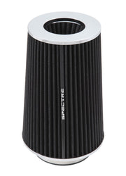 Spectre Adjustable Conical Air Filter 9-1/2in. Tall (Fits 3in. / 3-1/2in. / 4in. Tubes) - Black Spectre Air Filters - Universal Fit