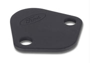 Ford Racing Fuel Pump Block Off Plate - Black Crinkle Finish w/ Ford Oval Ford Racing Block Off Plates