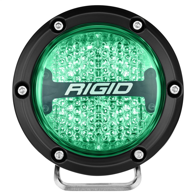 Rigid Industries 360-Series 4in LED Off-Road Diffused Beam - RGBW Backlight (Pair) Rigid Industries Light Bars & Cubes