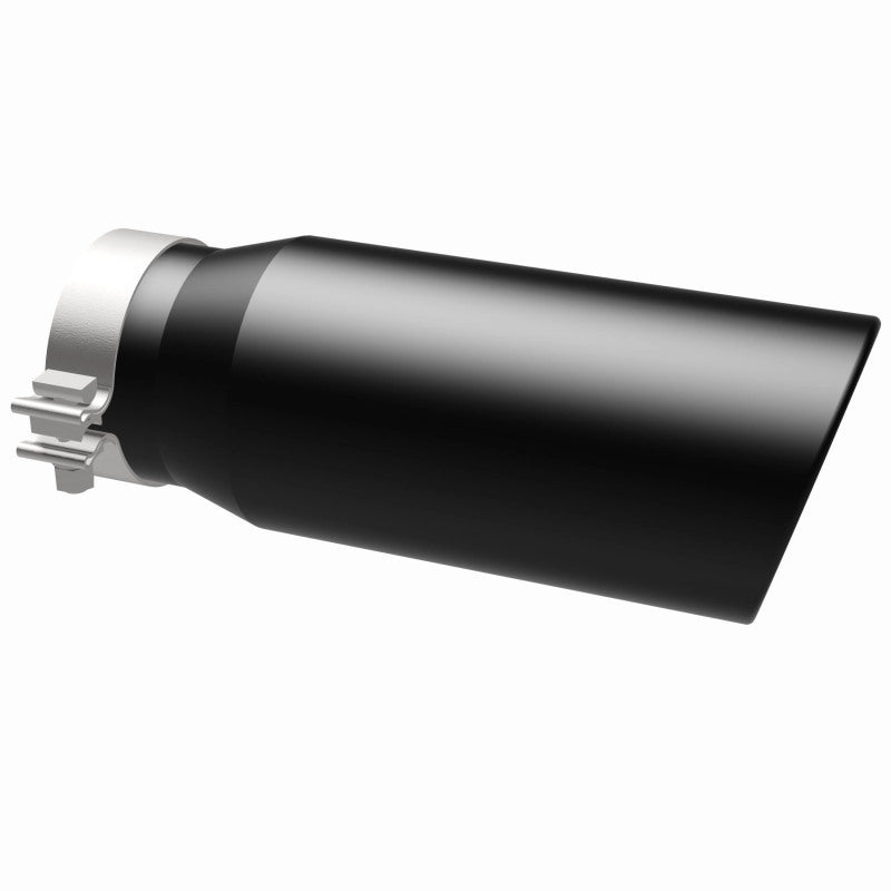 MagnaFlow Tip Stainless Black Coated Single Wall Round Single Outlet 5in Dia 4in Inlet 13in L Magnaflow Catalytic Converter Universal