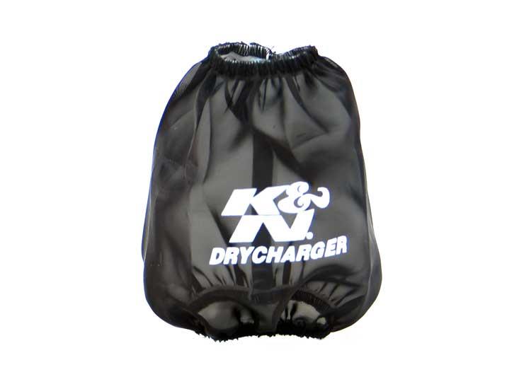 K&N Drycharger Round Tapered Air Filter Wrap - Black 5.125in Base ID x 3.5in Top ID x 6in H K&N Engineering Pre-Filters