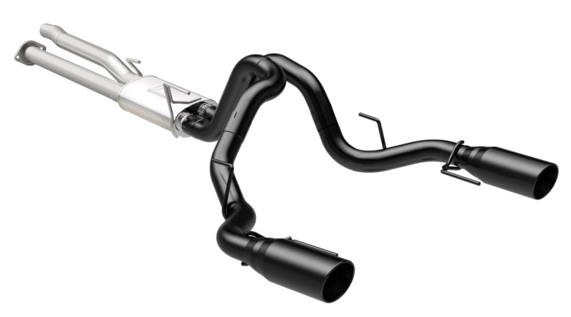 MagnaFlow SYS Cat-Back 2017 Ford F-150 Raptor 3.5L Dual Black Coated 3in Tips Magnaflow Catback