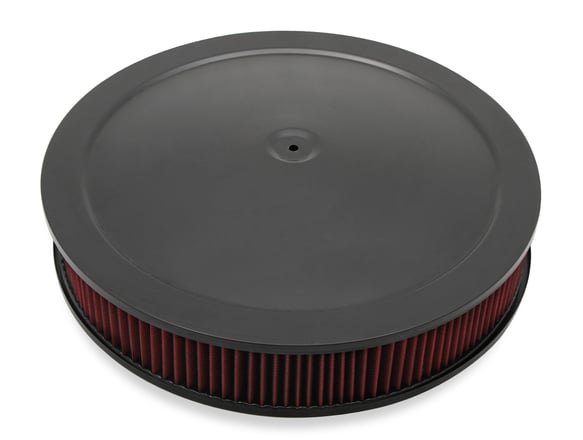 4500 drop base air cleaner black w/3" red washable gauze filter 120-4630