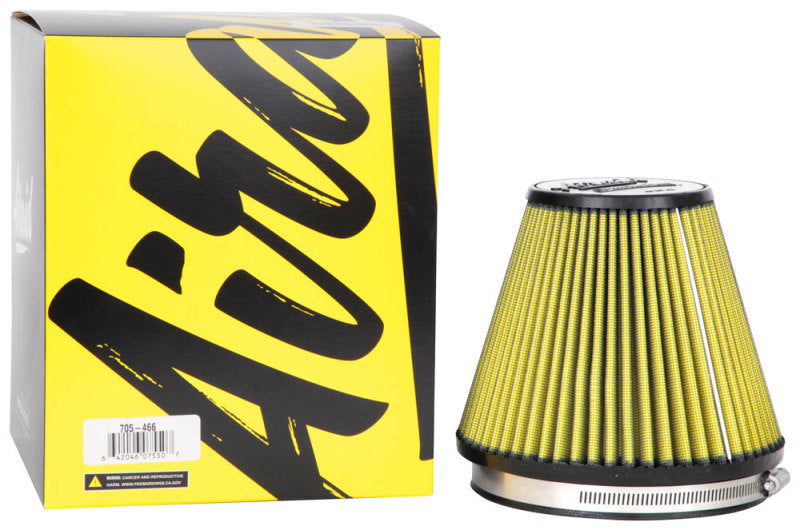 Airaid Universal Air Filter - Cone 6in Flange x 7-1/2in Base x 3-7/8in Top x 6in Height Airaid Air Filters - Universal Fit