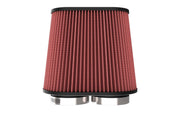 K&N Universal Clamp-On Air Filter 3in Dual Flange 9in x 6in Base 7.5in x 3.688in Top 7.5in Height K&N Engineering Air Filters - Universal Fit