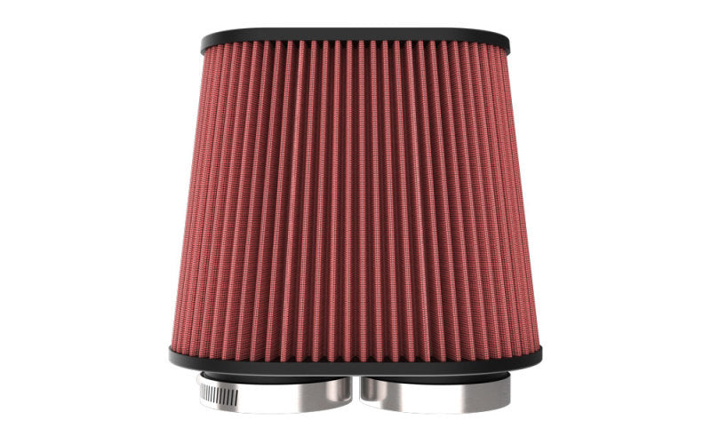 K&N Universal Clamp-On Air Filter 3in Dual Flange 9in x 6in Base 7.5in x 3.688in Top 7.5in Height K&N Engineering Air Filters - Universal Fit