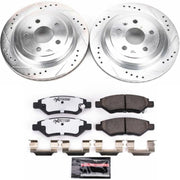 Power Stop 08-14 Cadillac CTS Rear Z26 Street Warrior Brake Kit PowerStop Brake Kits - Performance D&S