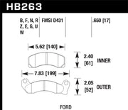 Hawk Performance Ceramic Street Brake Pads Hawk Performance Brake Pads - Performance