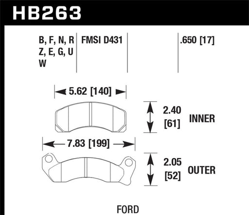 Hawk Performance Ceramic Street Brake Pads Hawk Performance Brake Pads - Performance