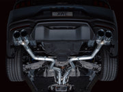 AWE 2024 Ford Mustang GT Fastback S650 RWD Track Edition Cat-Back Exhaust w/ Quad Chrome Silver Tips AWE Tuning Catback