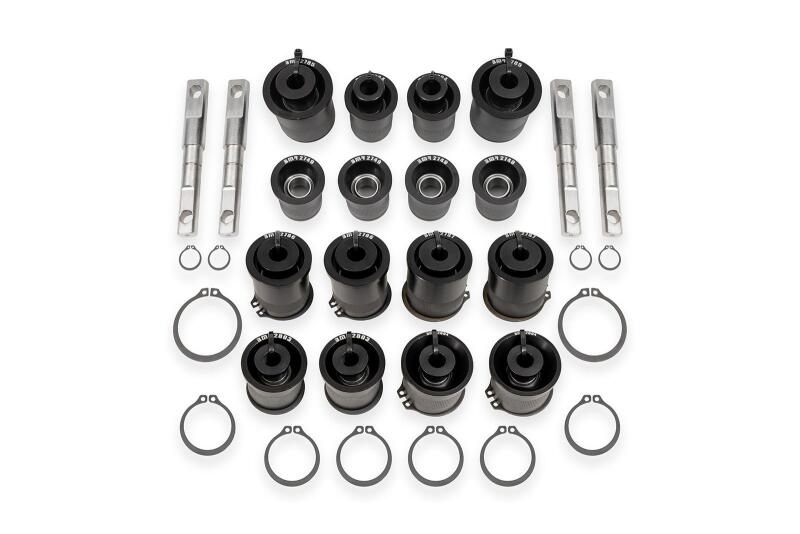 BMR 97-04 Chevrolet Corvette C5 / 05-13 Corvette C6 Front & Rear Control Arms Bearing Kit - Black BMR Suspension Bushing Kits