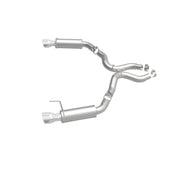 MagnaFlow Axle Back, SS, 3in, Competition, Dual Split Polished 4.5in Tip 2015 Ford Mustang GT V8 5.0 Magnaflow Axle Back