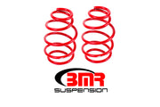 BMR 10-15 5th Gen Camaro V8 Front Lowering Springs - Red BMR Suspension Lowering Springs
