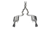Corsa 2015-17 Ford Mustang GT Coupe 5.0L 3in Sport Cat-Back Exhaust Dual Rear Exit w/ Gun Metal Tips CORSA Performance Catback
