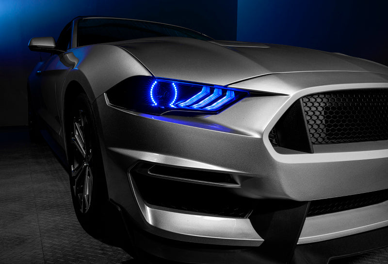 Oracle Lighting 18-23 Ford Mustang Dynamic ColorSHIFT LED Headlights - Black Series