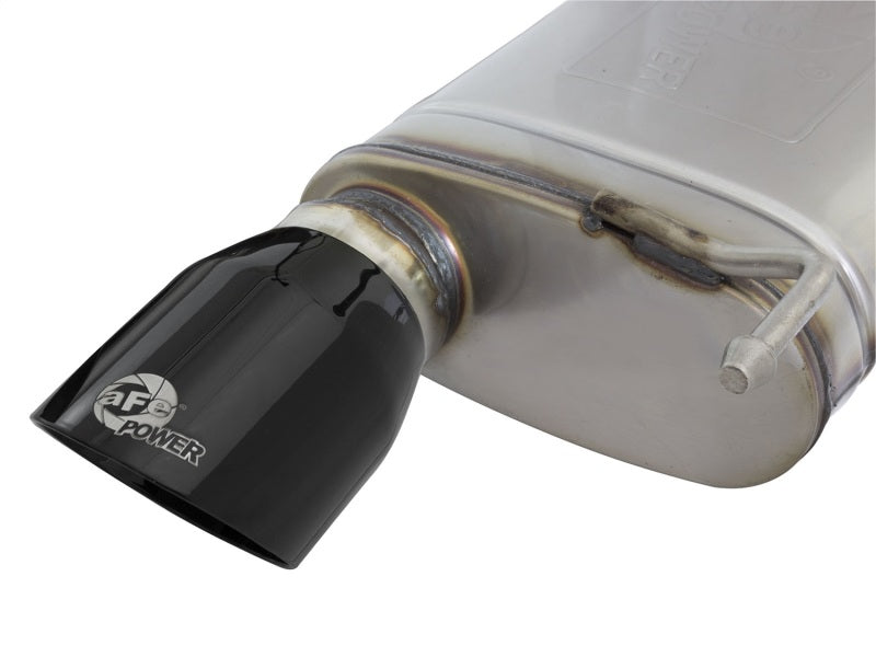 aFe MACHForce XP Exhausts Cat-Back SS-304 EXH w/ Black Tips 15-16 Ford Mustang EcoBoost 2.3L (t) aFe Catback