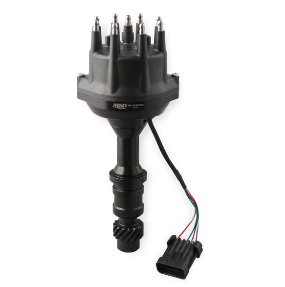 MSD Black, Oldsmobile V8 Dual Sync Distributor 23853 MSD Autoparts