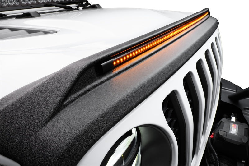 Husky Liners 17-22 Ford F-250/350/450/550 Aeroskin Lightshield PRO - Blk Husky Liners Hood Deflectors