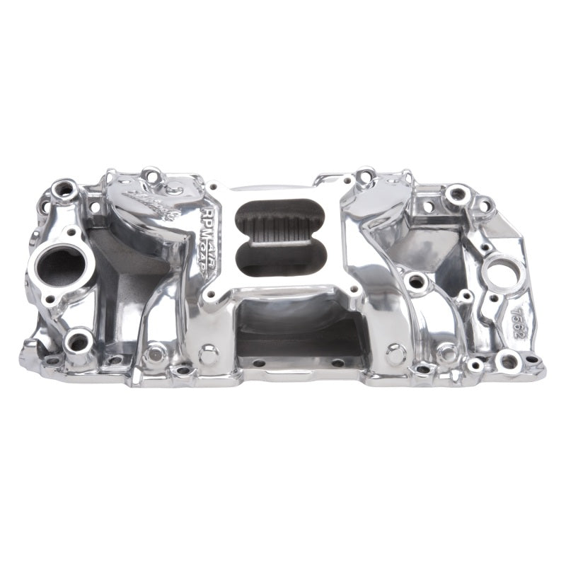 Edelbrock Polished B/B Chev Rect Port RPM Air-Gap Manifold Edelbrock Intake Manifolds