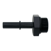 DeatschWerks 8AN ORB Male to 5/16in Male EFI Quick Connect Adapter - Anodized Matte Black DeatschWerks Fuel Components Misc