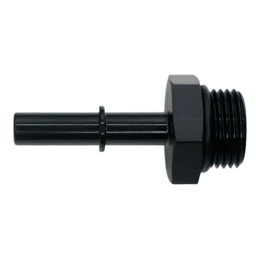 DeatschWerks 8AN ORB Male to 5/16in Male EFI Quick Connect Adapter - Anodized Matte Black DeatschWerks Fuel Components Misc