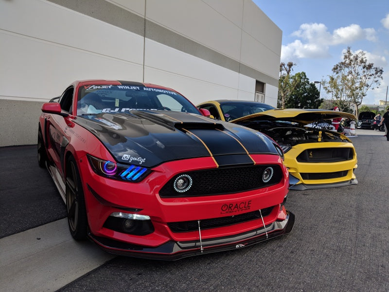 Oracle 15-17 Ford Mustang V6/GT/Shelby Dynamic DRL w/ Halo Kit - ColorSHIFT - Dynamic ORACLE Lighting Headlights