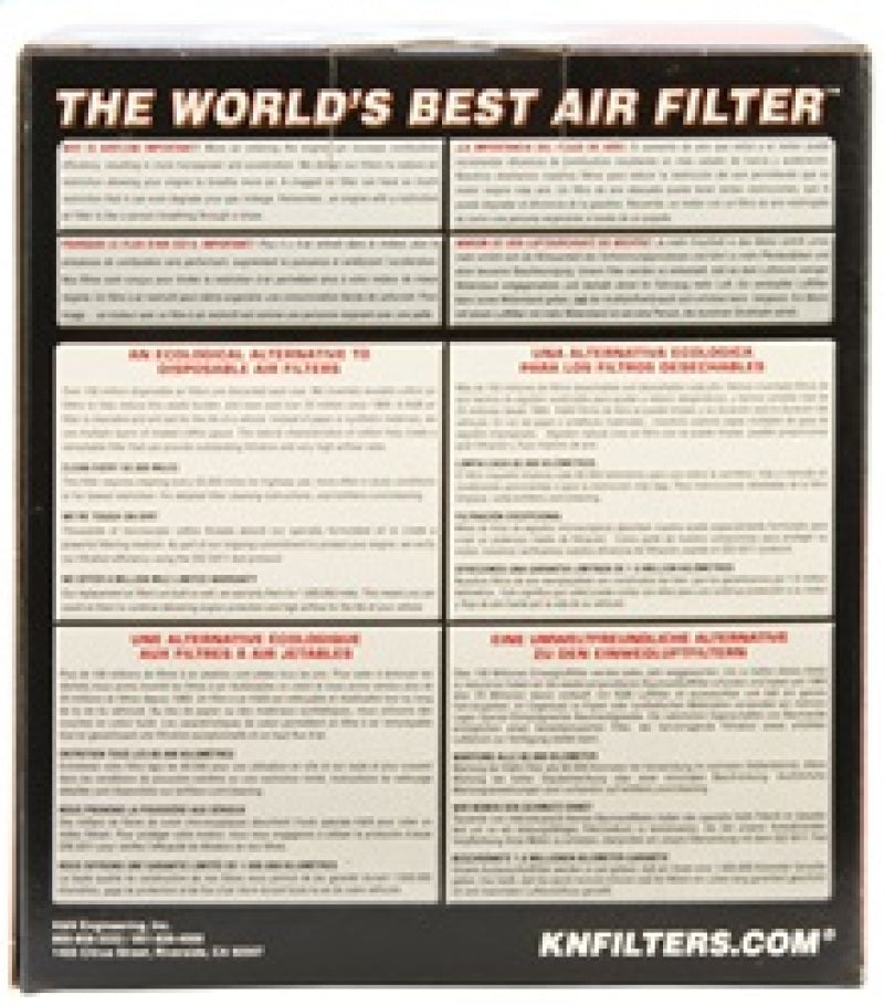 K&N Filter Universal Rubber Filter 3.5in Flange ID x 5in OD x 5.625in H K&N Engineering Air Filters - Universal Fit