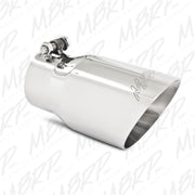 MBRP Universal Tip 4in O.D. Dual Wall Angled 3in inlet 8in length T304 MBRP Steel Tubing