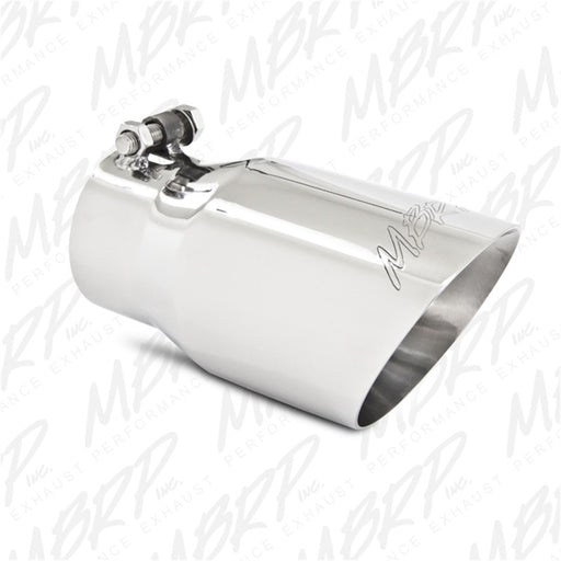 MBRP Universal Tip 4in O.D. Dual Wall Angled 3in inlet 8in length T304 MBRP Steel Tubing