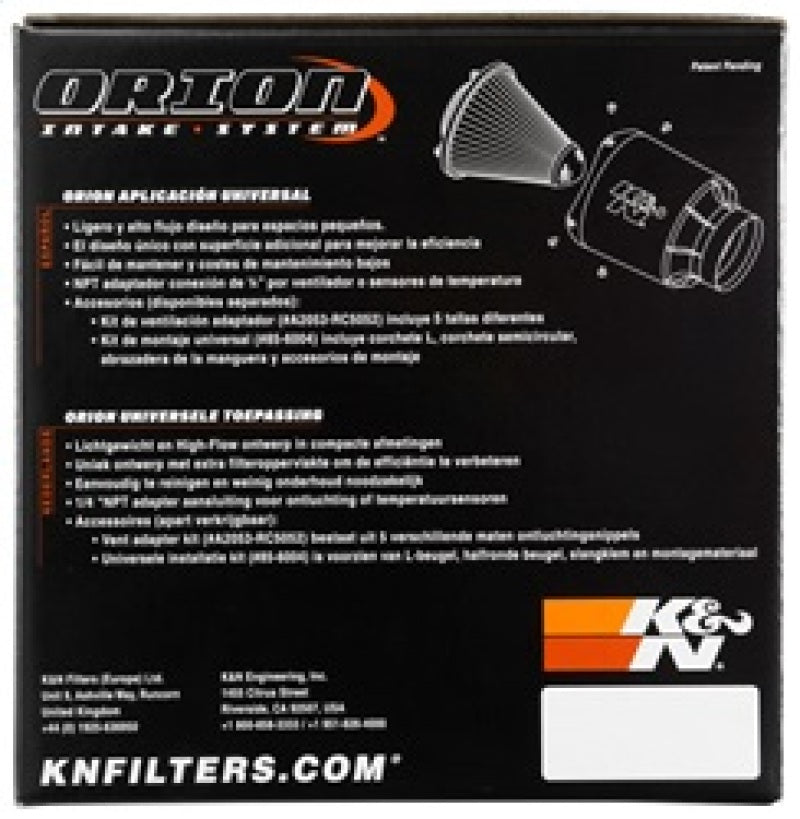 K&N Orion Universal Air Cleaner Assembly K&N Engineering Carburetor Air Cleaners