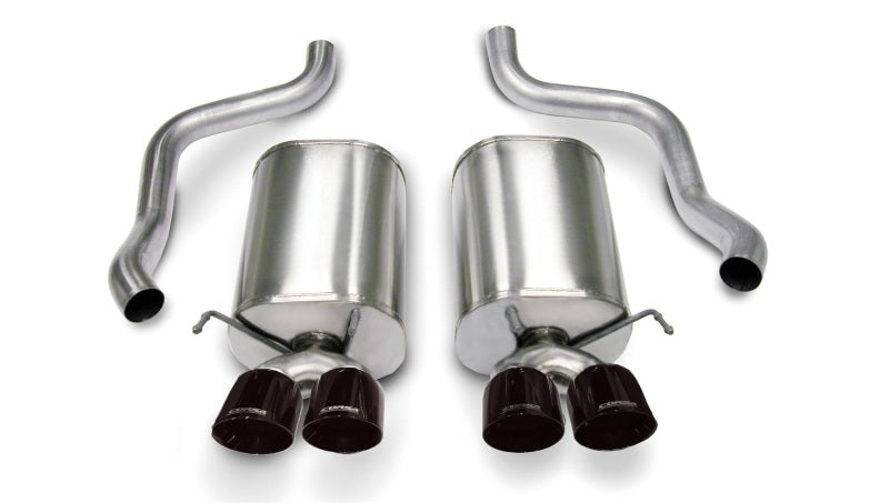Corsa 2005-2007 Chevrolet Corvette C6 6.0L V8 Black Sport Axle-Back Exhaust CORSA Performance Axle Back