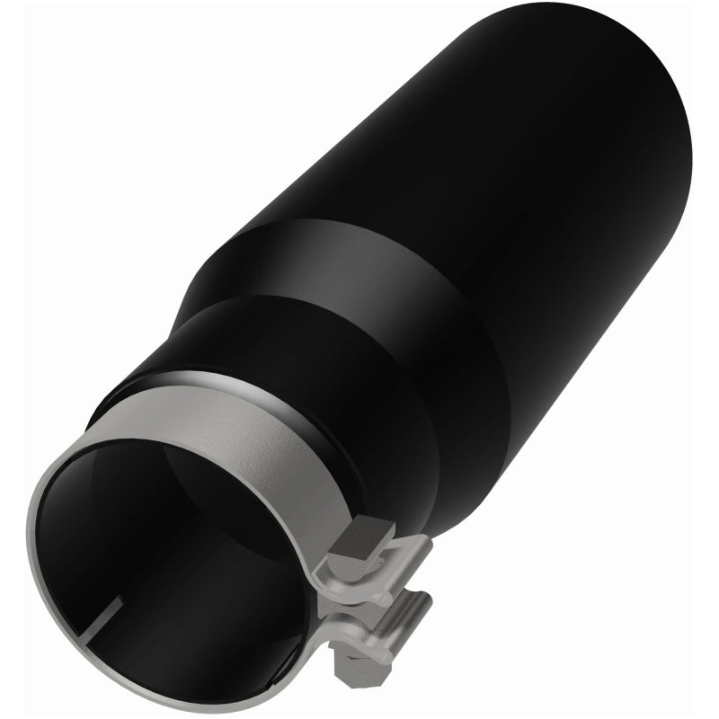 MagnaFlow Tip Stainless Black Coated Single Wall Round Single Outlet 5in Dia 3.5in Inlet 14.5in L Magnaflow Catalytic Converter Universal