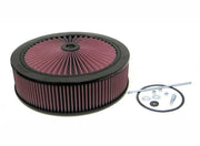 K&N X-Stream Flow Control 4Bl Holley No Choke 14X4 K&N Engineering Air Filters - Universal Fit