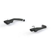 MBRP 18-20 Ford Mustang GT 2.5in Black Coated Non Active Dual Axle Back Exhaust - 4in Dual Wall Tips MBRP Axle Back