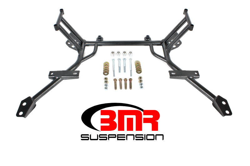 BMR 05-10 S197 Mustang K-Member w/ No Motor Mounts and STD. Rack Mounts - Black Hammertone BMR Suspension Crossmembers