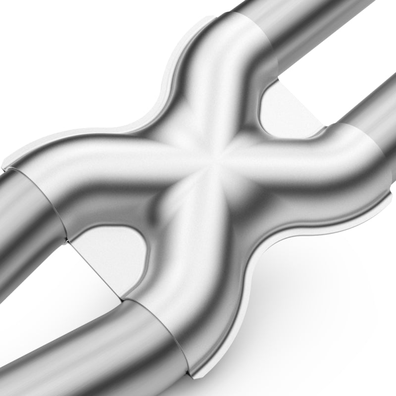 MagnaFlow Cat Back, SS, 3in, Street, Dual Split Polished 4.5in Tips 2015 Ford Mustang GT V8 5.0L Magnaflow Catback