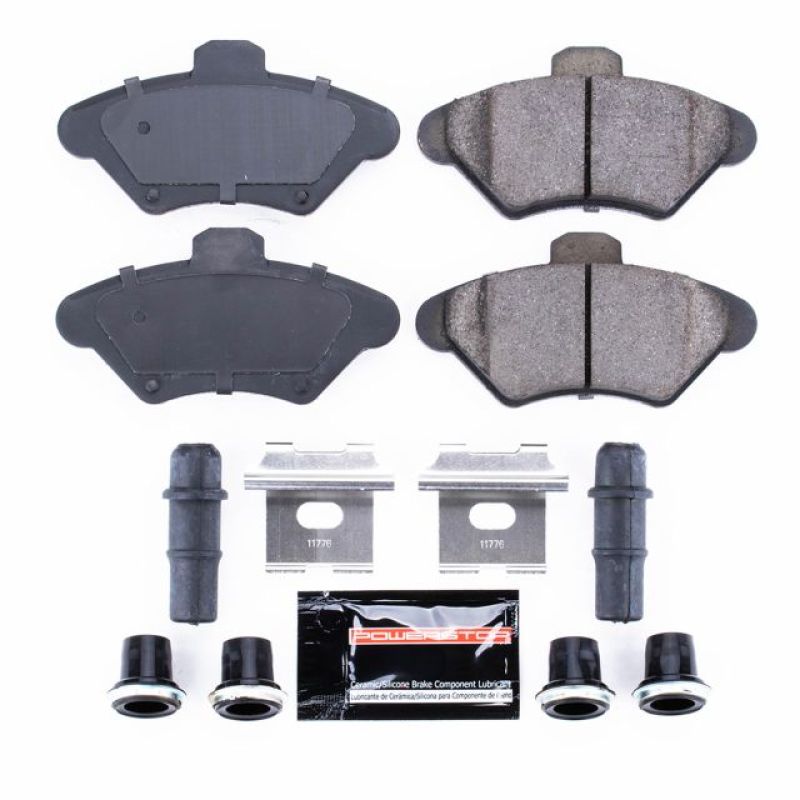 Power Stop 94-98 Ford Mustang Front Z23 Evolution Sport Brake Pads w/Hardware PowerStop Brake Pads - Performance