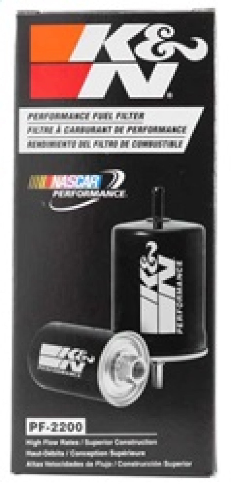 K&N Cellulose Media Fuel Filter 3in OD x 5.625in L K&N Engineering Fuel Filters
