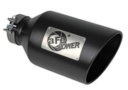 aFe Power MACH Force-Xp 409 Stainless Steel Clamp-on Exhaust Tip Black aFe Tips