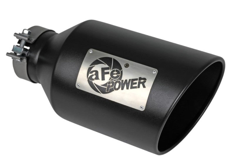 aFe Power MACH Force-Xp 409 Stainless Steel Clamp-on Exhaust Tip Black aFe Tips