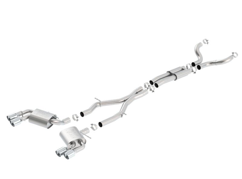 Borla Chevy 16-17 Camaro 6.2L ATAK Catback w/ Dual Tips (NPP) Dual Split Rear Exit Borla Catback