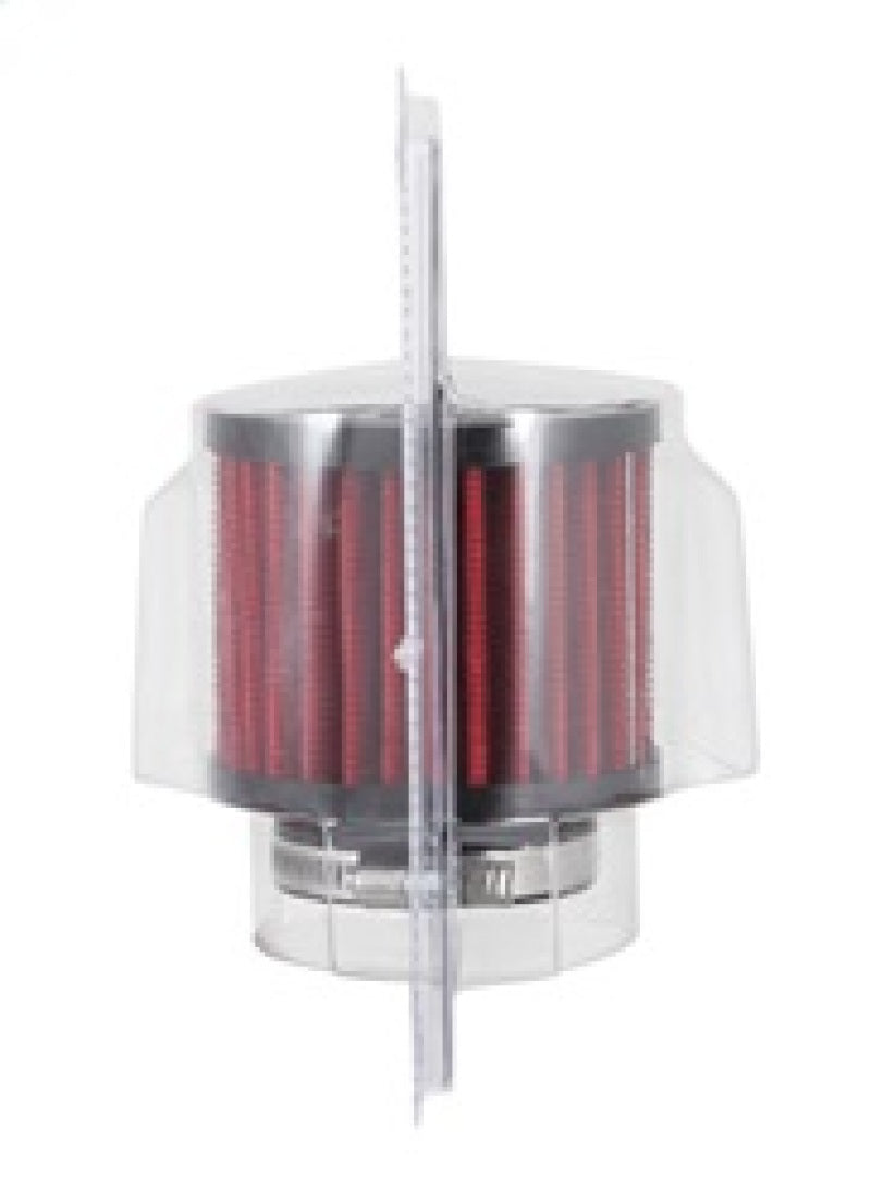 K&N 1.75 inch Vent 3 inch D 2.5 inch H Air Filter - Rubber Top K&N Engineering Air Filters - Universal Fit