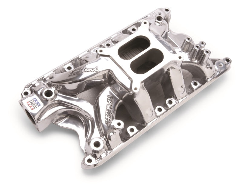 Edelbrock Polished Ford 351 RPM Air Gap Manifold Edelbrock Intake Manifolds