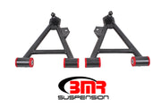 BMR 94-04 Mustang Lower Non-Adj. A-Arms (Coilover Only) w/ STD. Ball Joint (Poly) - Black Hammertone BMR Suspension Control Arms