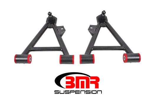 BMR 94-04 Mustang Lower Non-Adj. A-Arms (Coilover Only) w/ STD. Ball Joint (Poly) - Black Hammertone BMR Suspension Control Arms